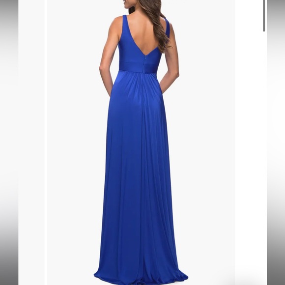 La Femme Simply Timeless Empire Waist Gown - Picture 2 of 5